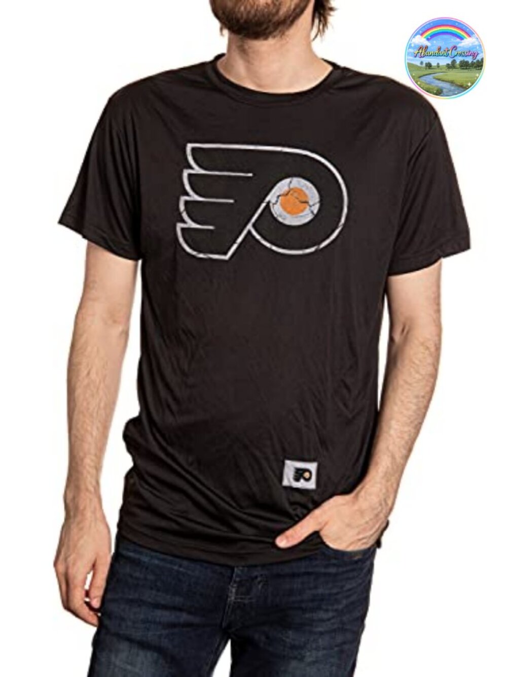 NHL Mens Performance Rashguard Wicking Short Sleeve Crew Neck T-Shirt